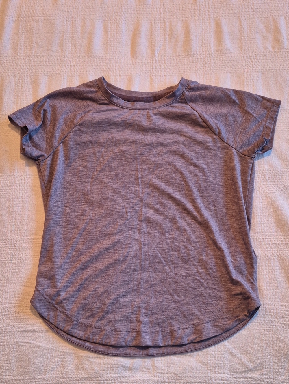 Athleta girls size 7 Comeback Tee purple VGUC